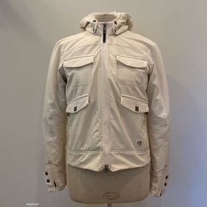 Mountain Hardwear Womens Off White Hooded Jacket / Size M